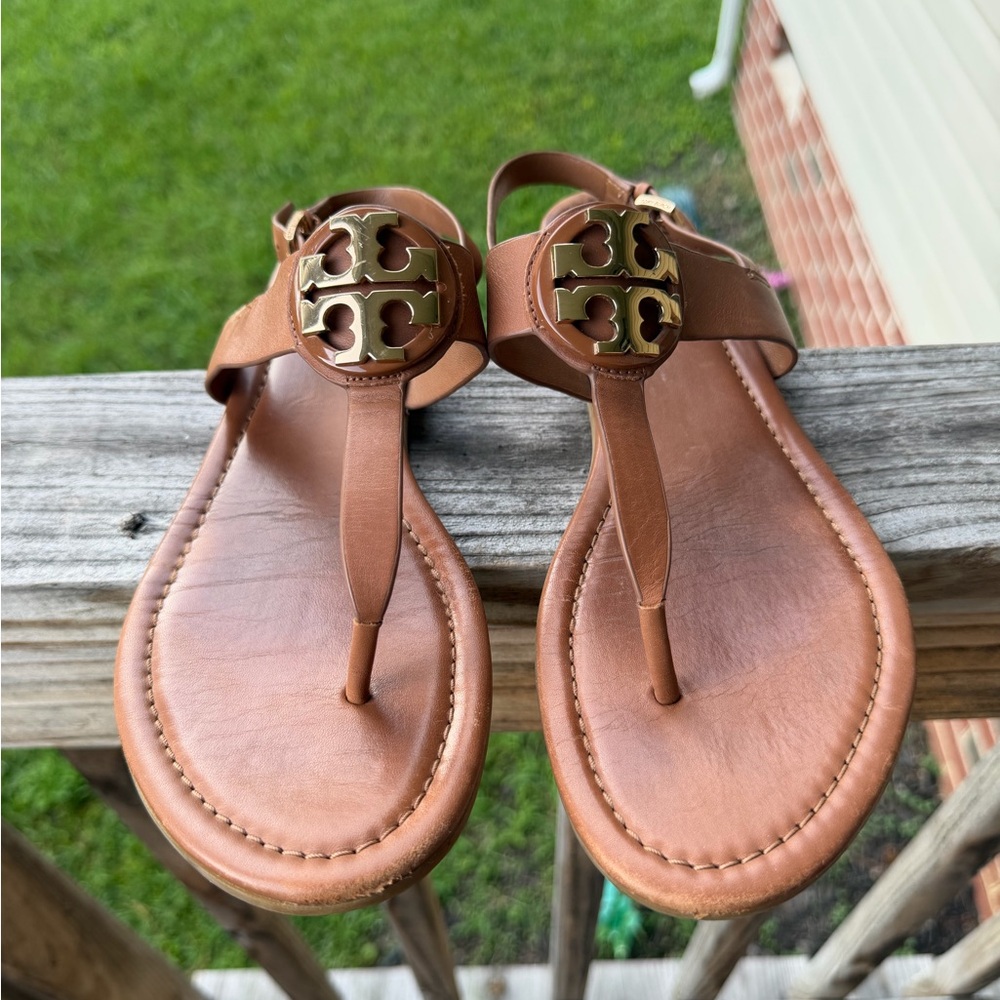 Tan Tory Burch sandals size 10